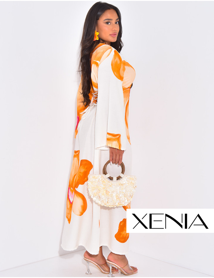 Robe Bohème à Grandes Fleurs XENIA
