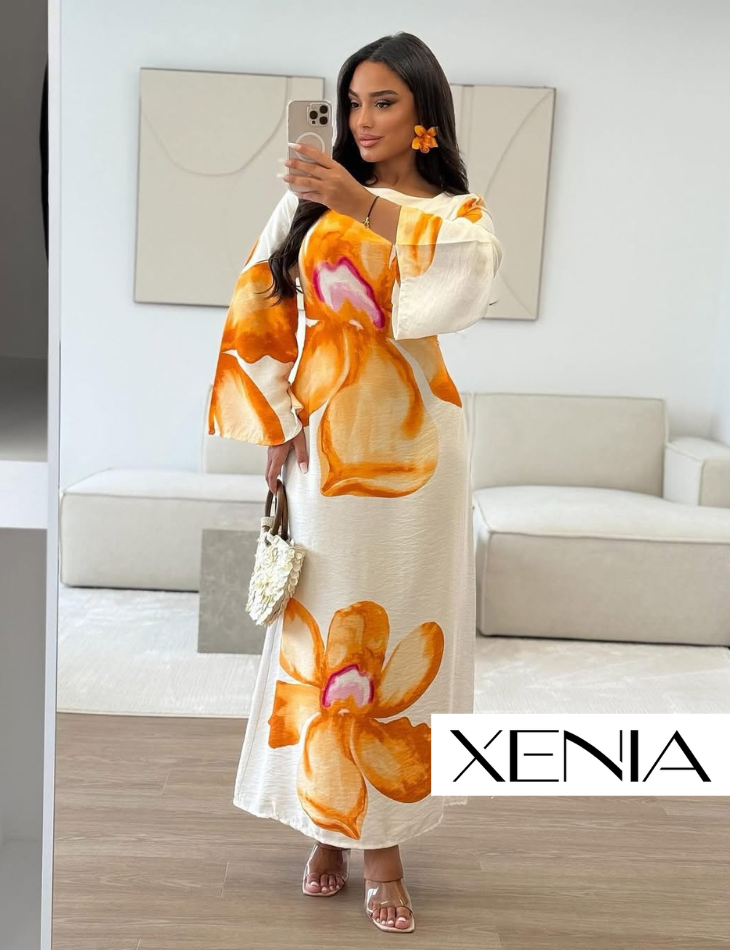 Robe Bohème à Grandes Fleurs XENIA