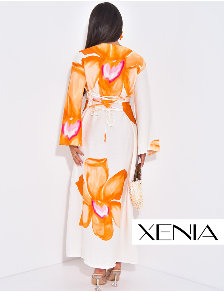 Robe Bohème à Grandes Fleurs XENIA