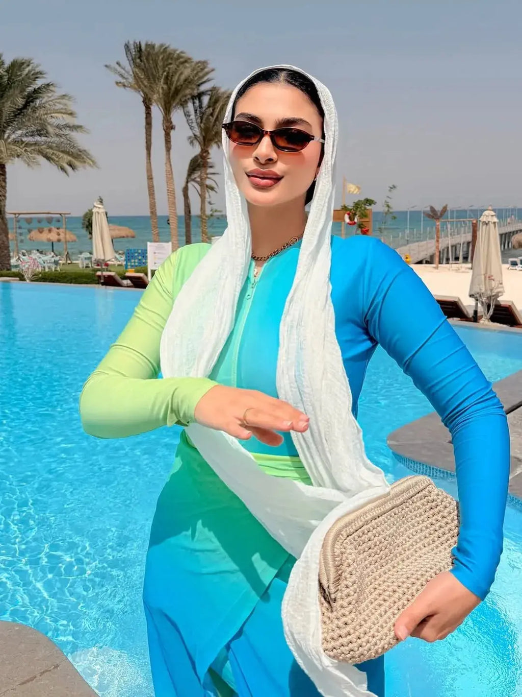 Burkini 4 pieces maillot couvrant Xenia