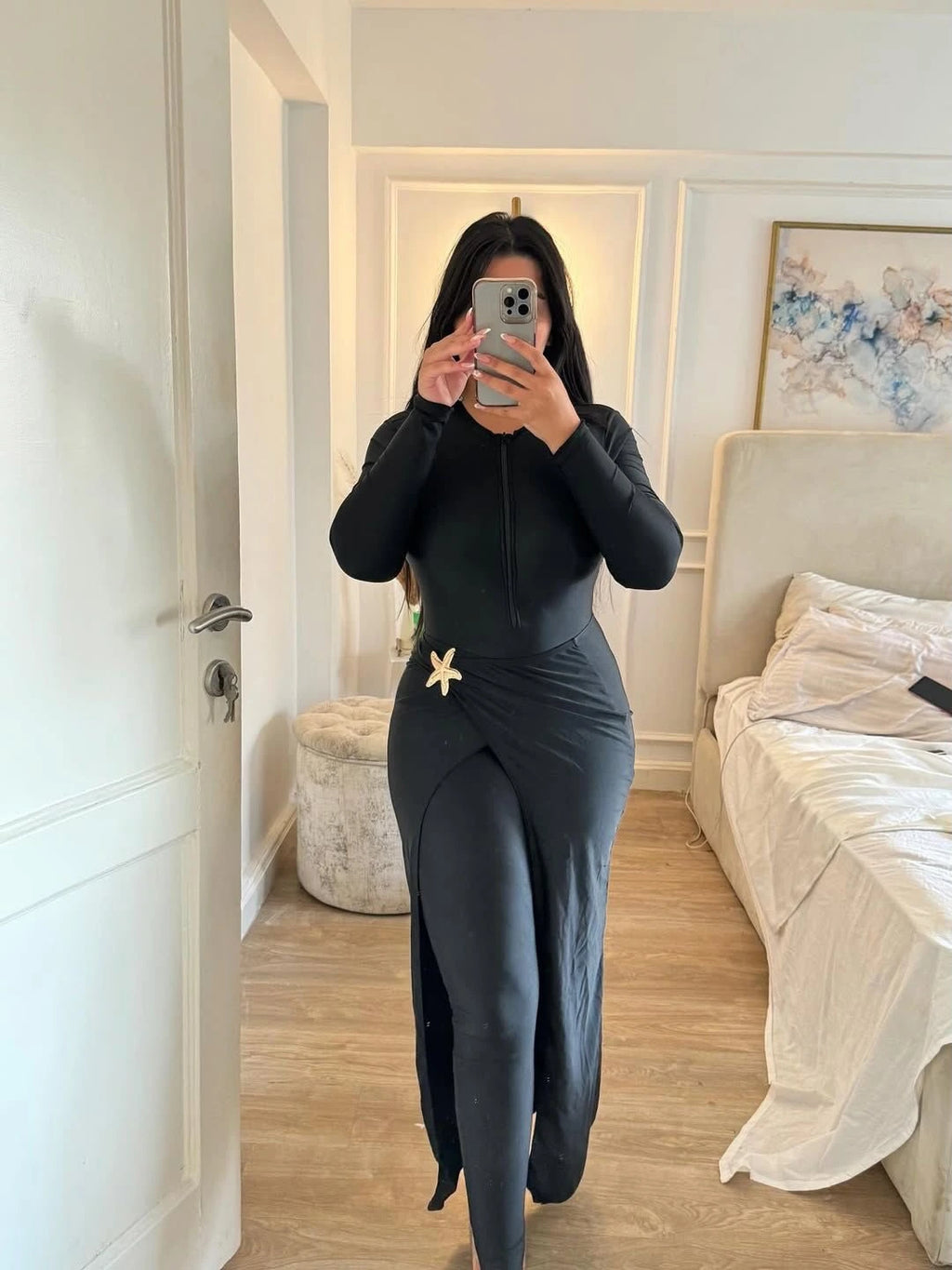 Maillot de bain musulman Burkini Étoile vue de dos par Xenia